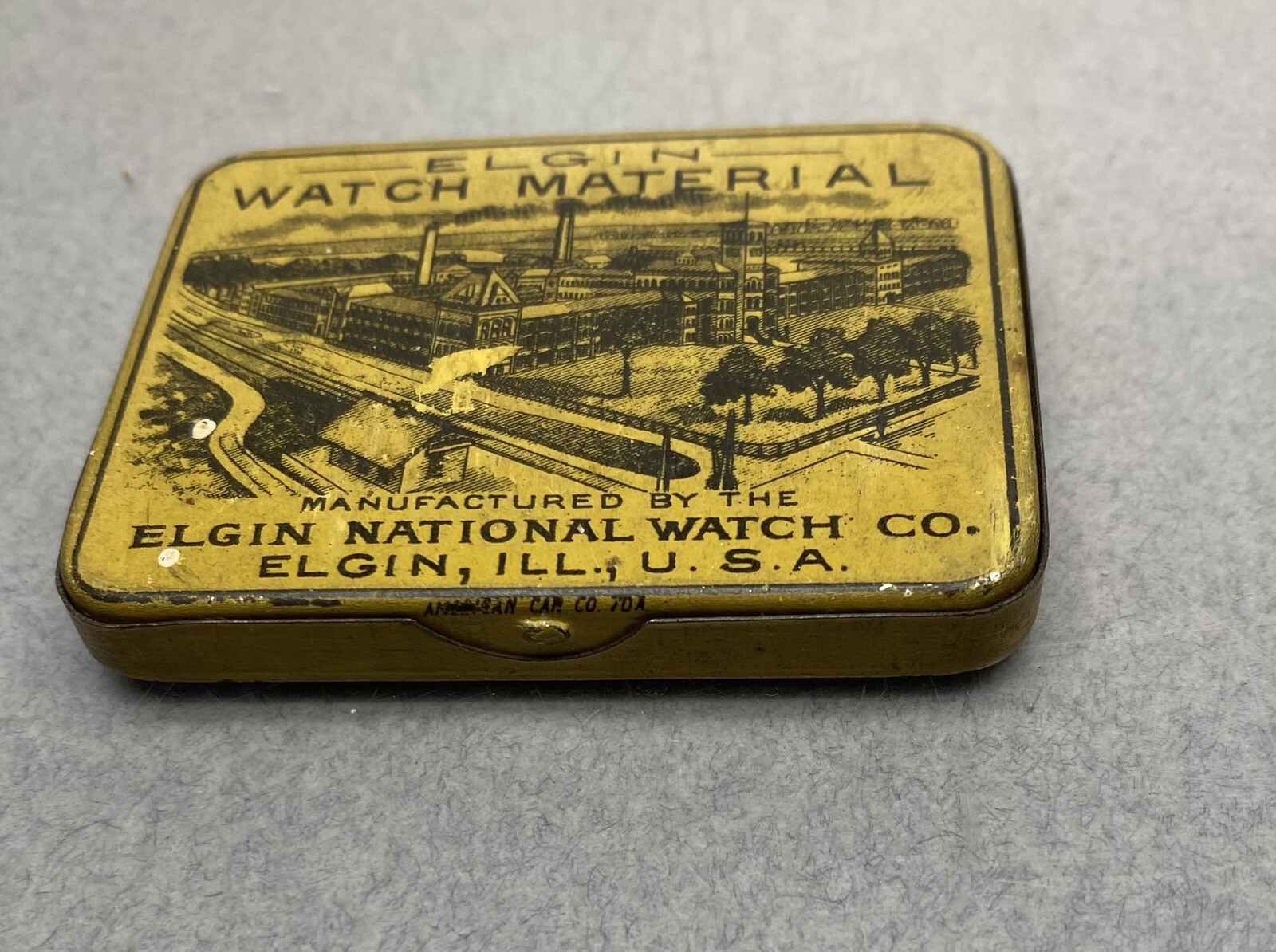 Antique Elgin Watch Timing Screw Tin 6 Inner Tins And A Few Screws Parts