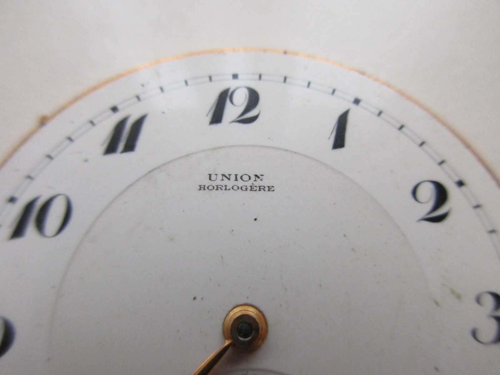 Union Pocket watch movement diam. 44.5 mm crown wind (at 3) – running