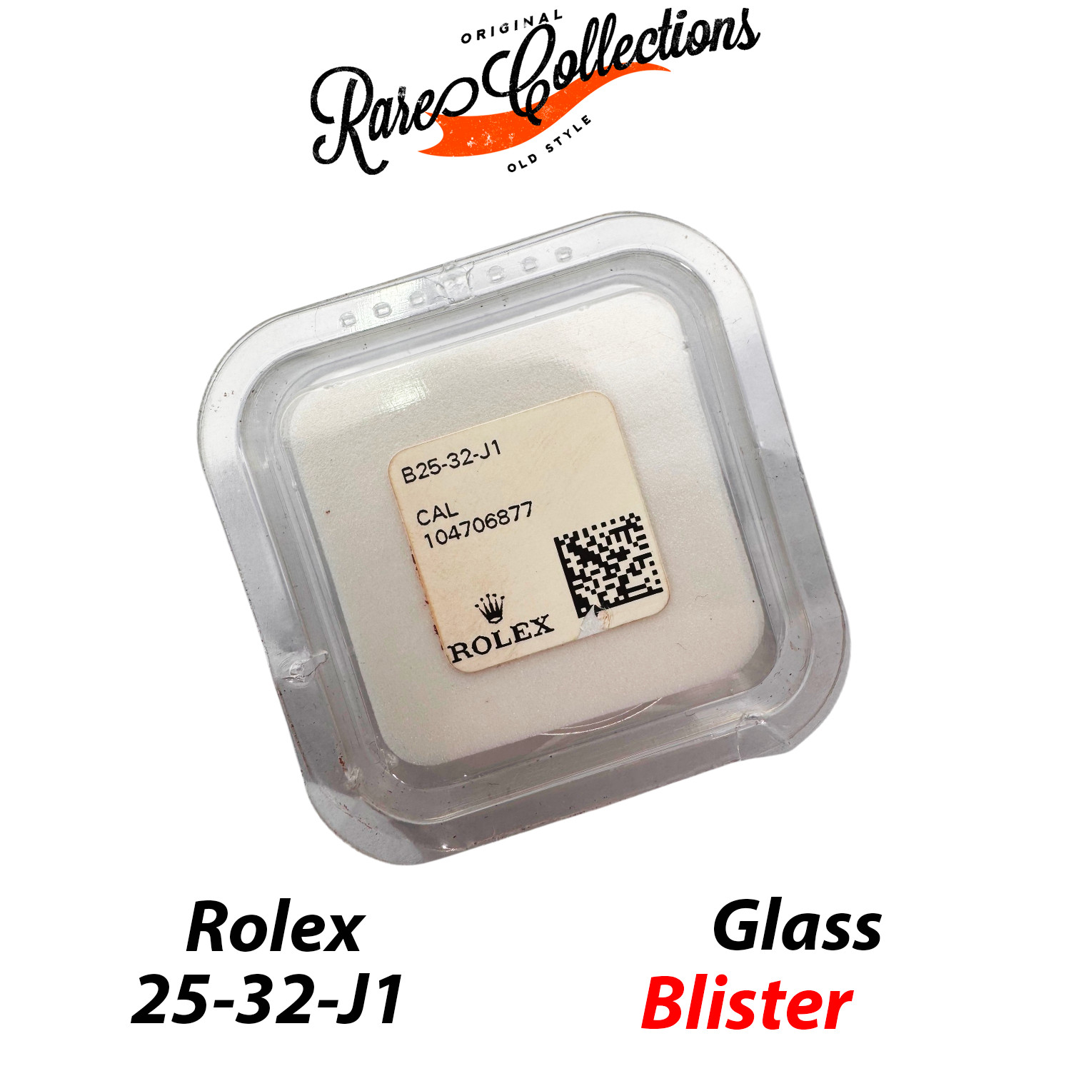 New NOS Blister Plastic Glass for Rolex (code 25-32) Plexy Glass 1019 X1