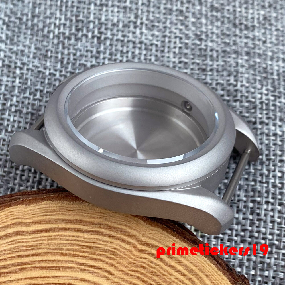 Steel/Titanium 40mm Watch Case+Silicone Band Sapphire 3.8 Crown Fit NH35 PT5000