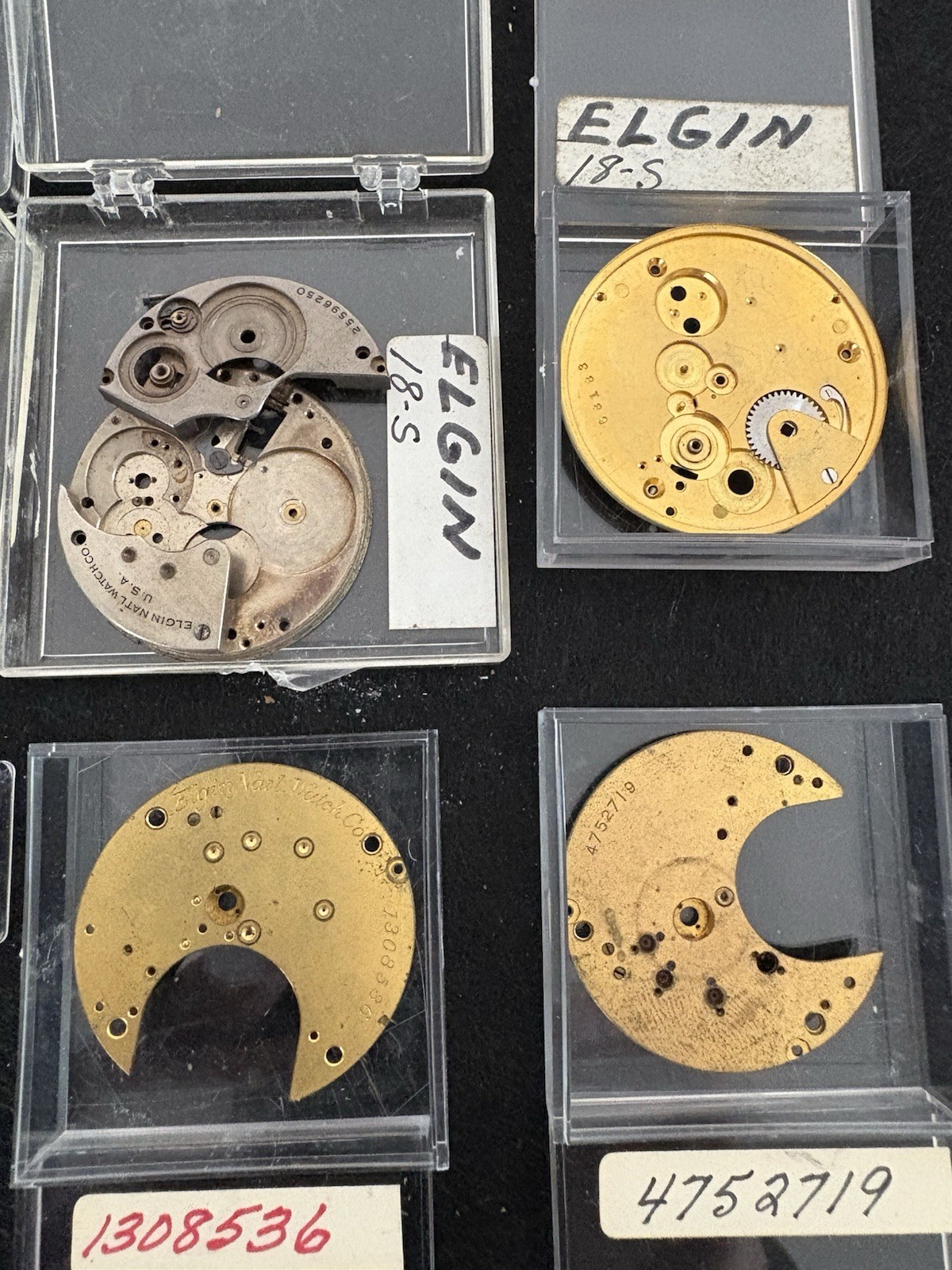 Vintage Watchmaker Parts Lot AP Audemars Piguet Alpina Elgin Staffs