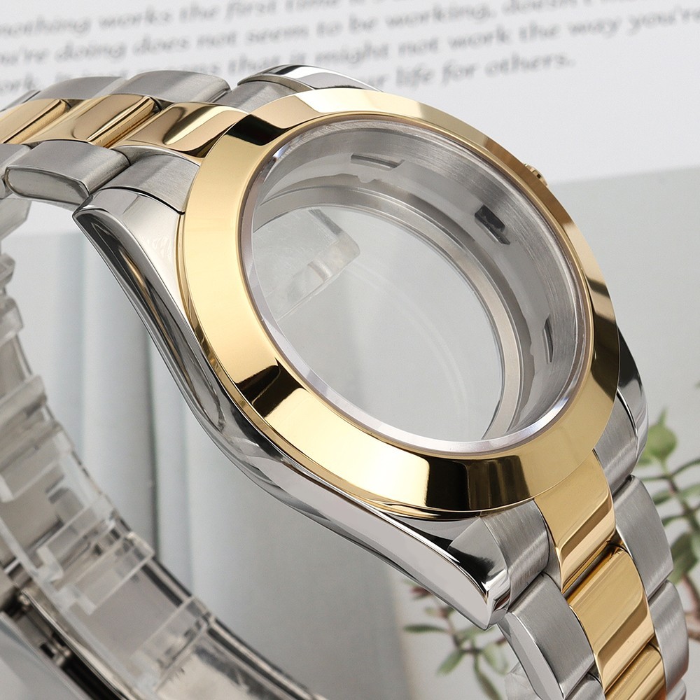 36mm/39mm Datejust Watch Case Wristband Fine Steel 10ATM For Seiko NH35 Movement