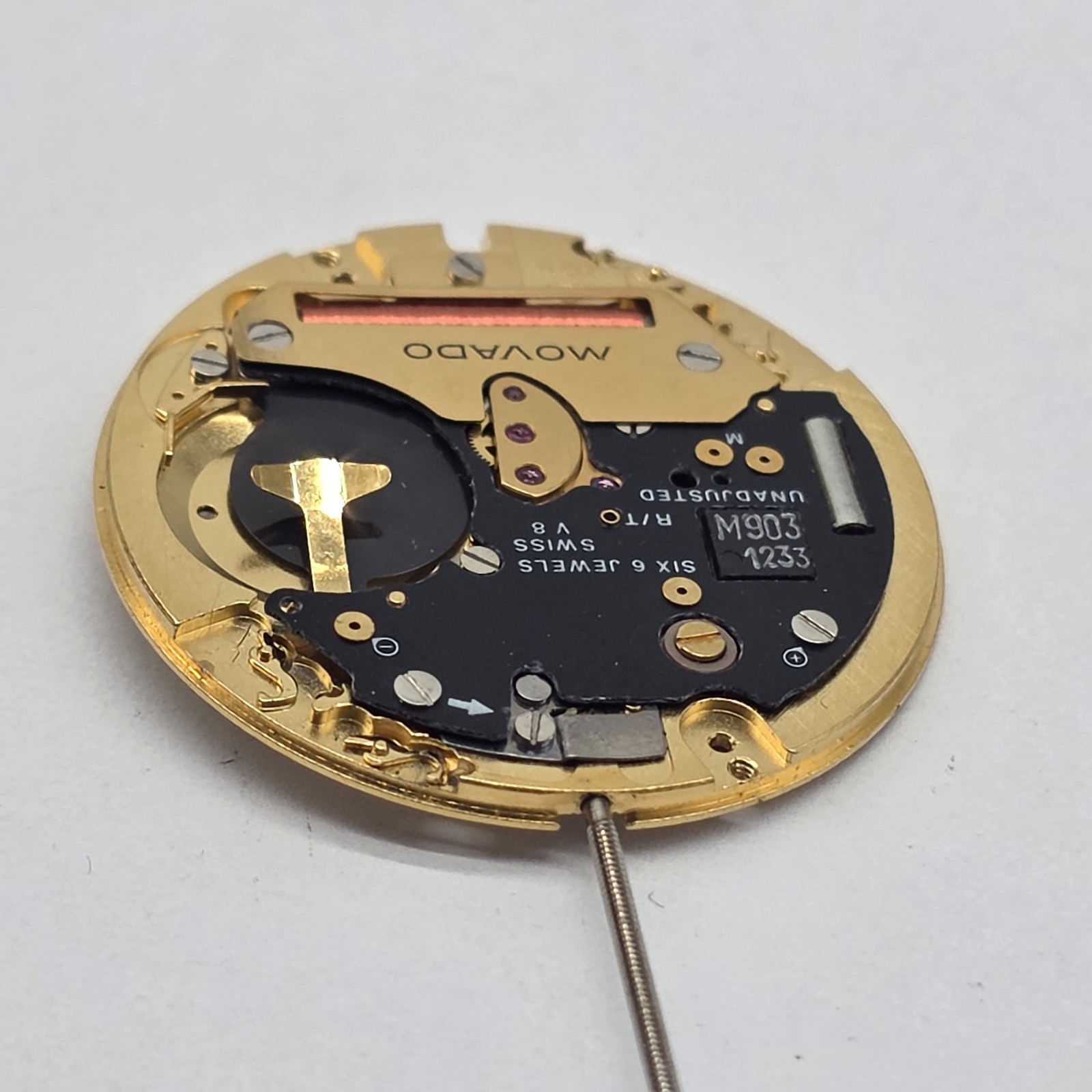 Movado ETA 255.111 Watch Movement Swiss 6 Jewels Untested Parts Or Repair #2