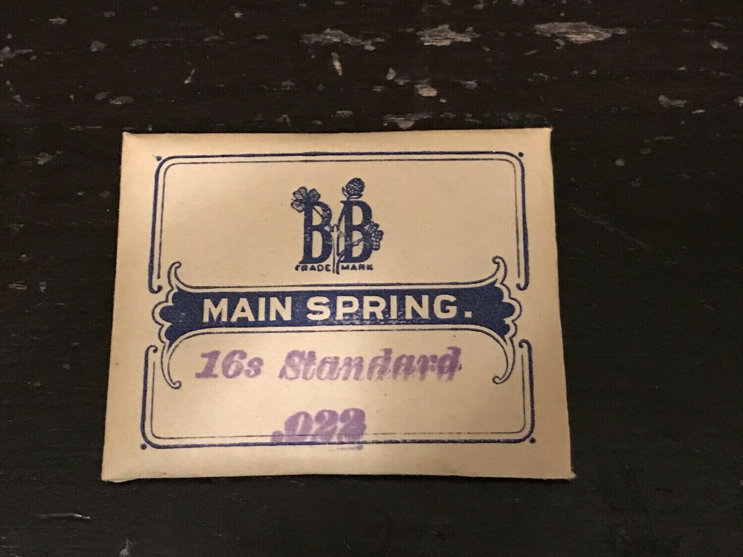 Bogle Brothers Mainspring for New York Standard 16s No. 3196 – Steel
