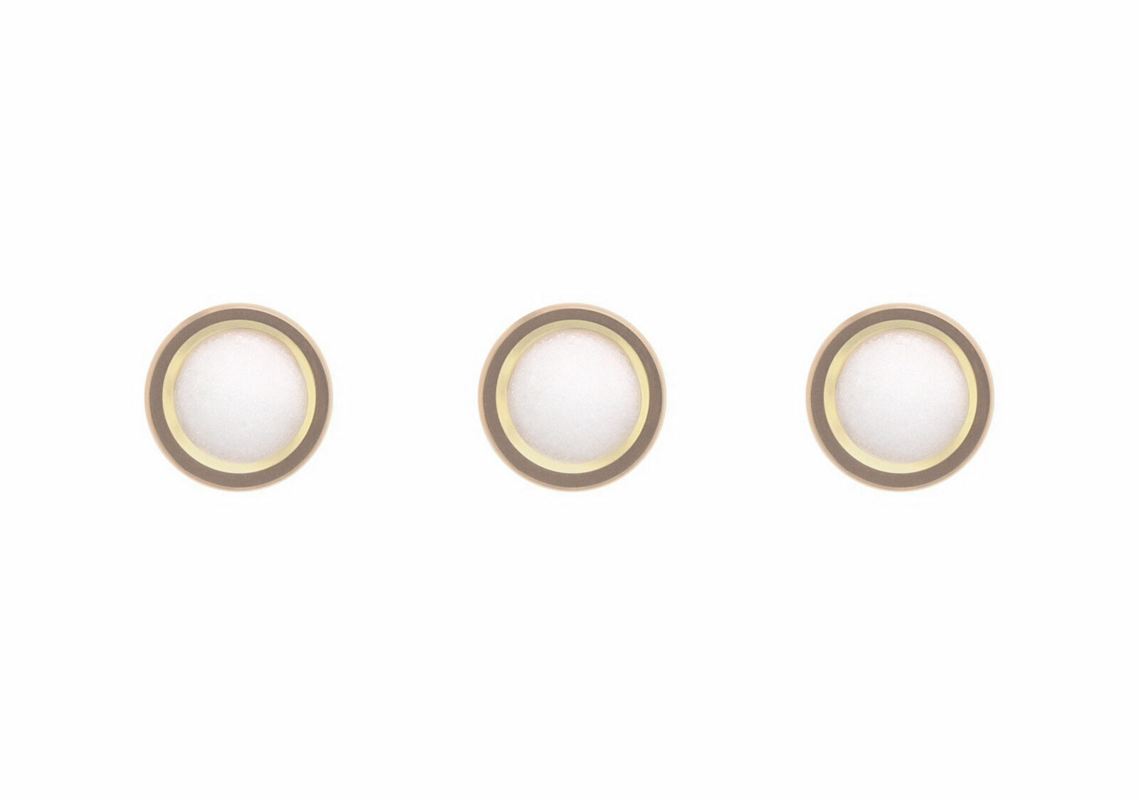 3 PEARL DOT FOR BEZEL INSERT PIP ROLEX SUBMARINER 16800 16808 16610 16613 GOLD