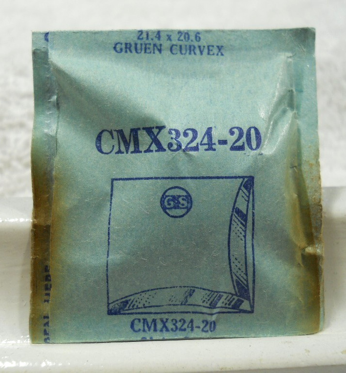 GS CMX324-20 Watch Crystal For Gruen Curvex 440/498 – 455/430 – 21.4 x 20.6 mm