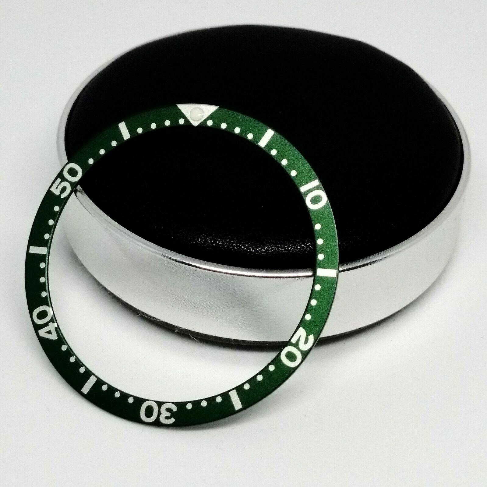 🟢GREEN ALUMINIUM BEZEL INSERT FOR 6105 CAPTAIN WILLARD STYLE AND STEELDIVE CASE