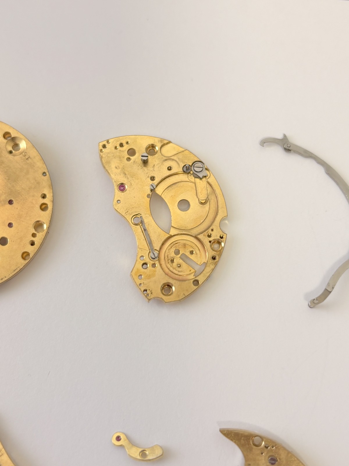 Landeron Cal 15 Monopusher Chronograph Watch Movement Part 2 3 16 Dial Hands Sub