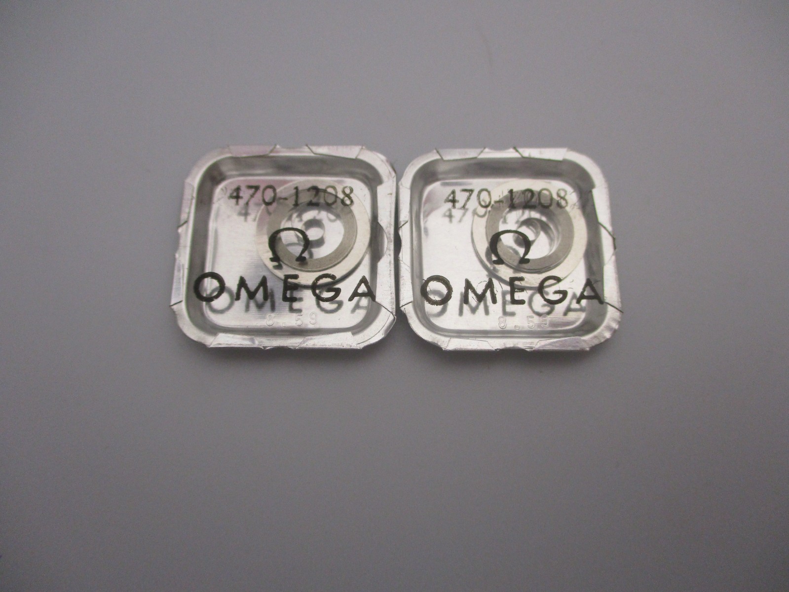 2x Genuine OMEGA 470-1208 or 470 1208 Watch Part Mainspring *Rare New-Old-Stock*