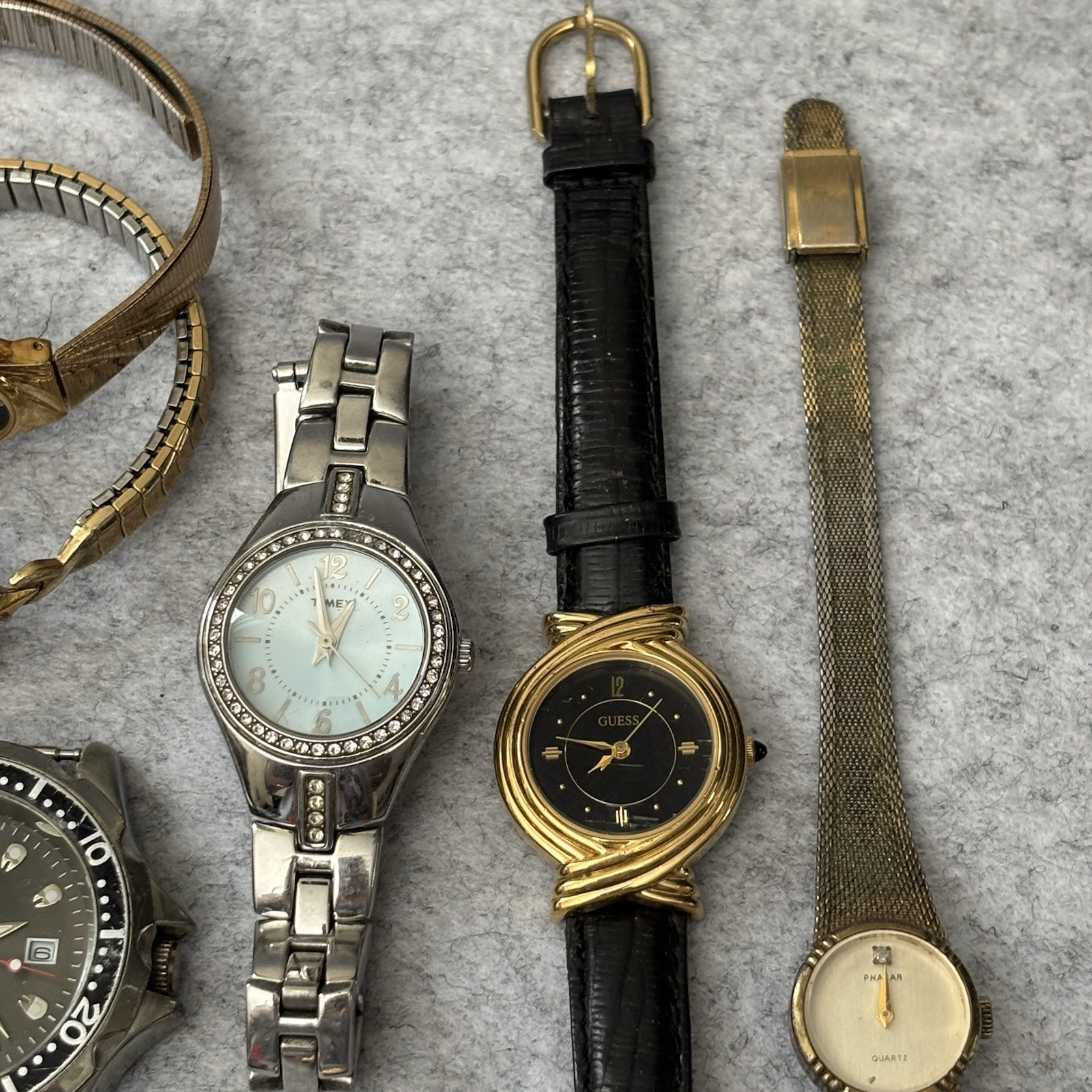 Broken Vintage Watch Parts Lot – Lorus Seiko Boca Classics Timex Armitron