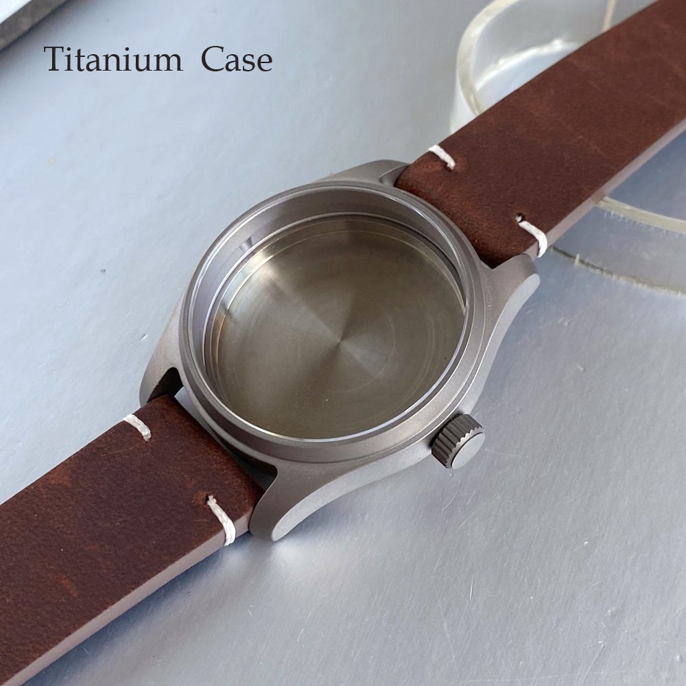 20ATM Titanium Waterproof Men Watch Case Strap For NH35 Miyota 8215 PT5000 VH31