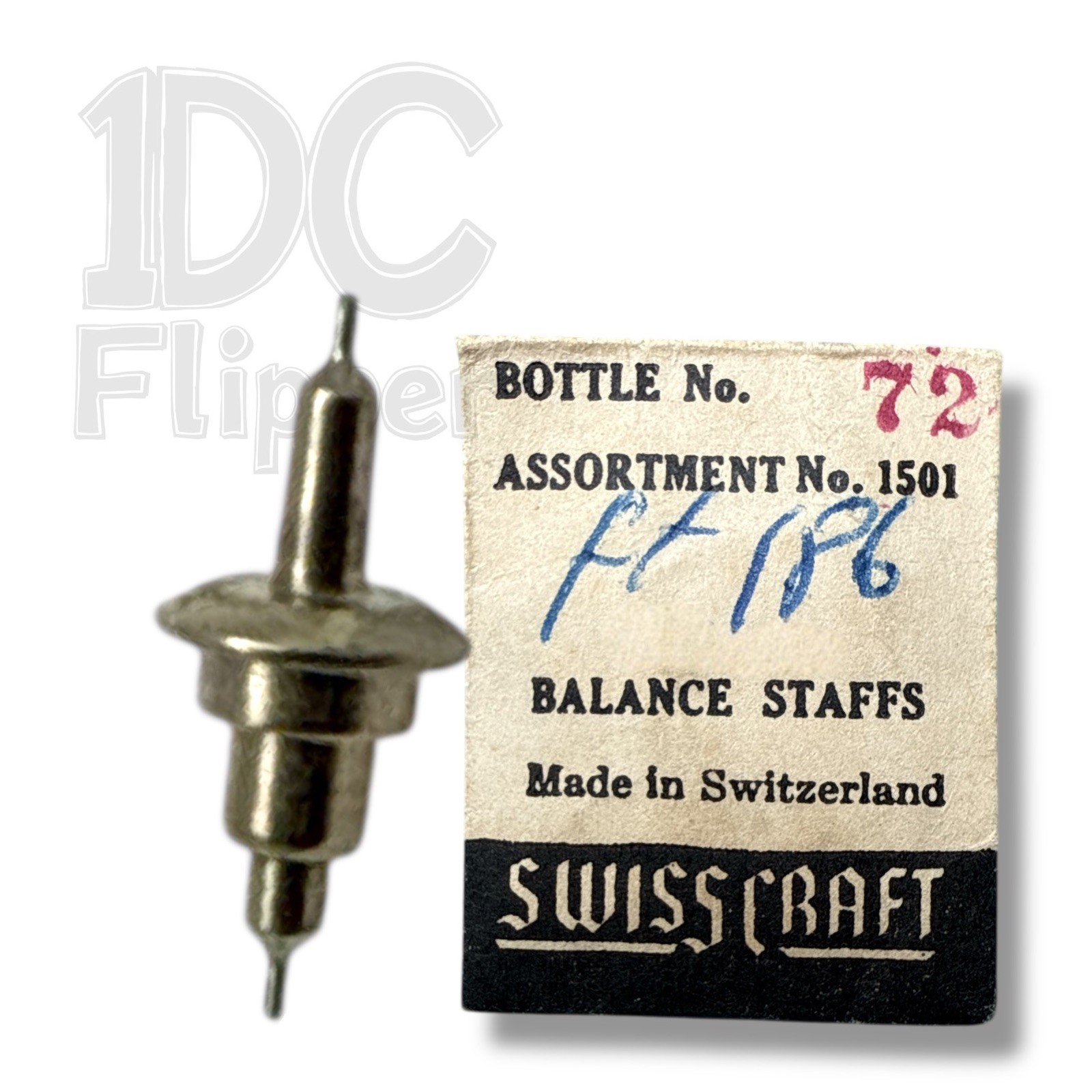 Font 186 BALANCE STAFF BestFit 100/133 Benrus AR Fits Multiple, Read!