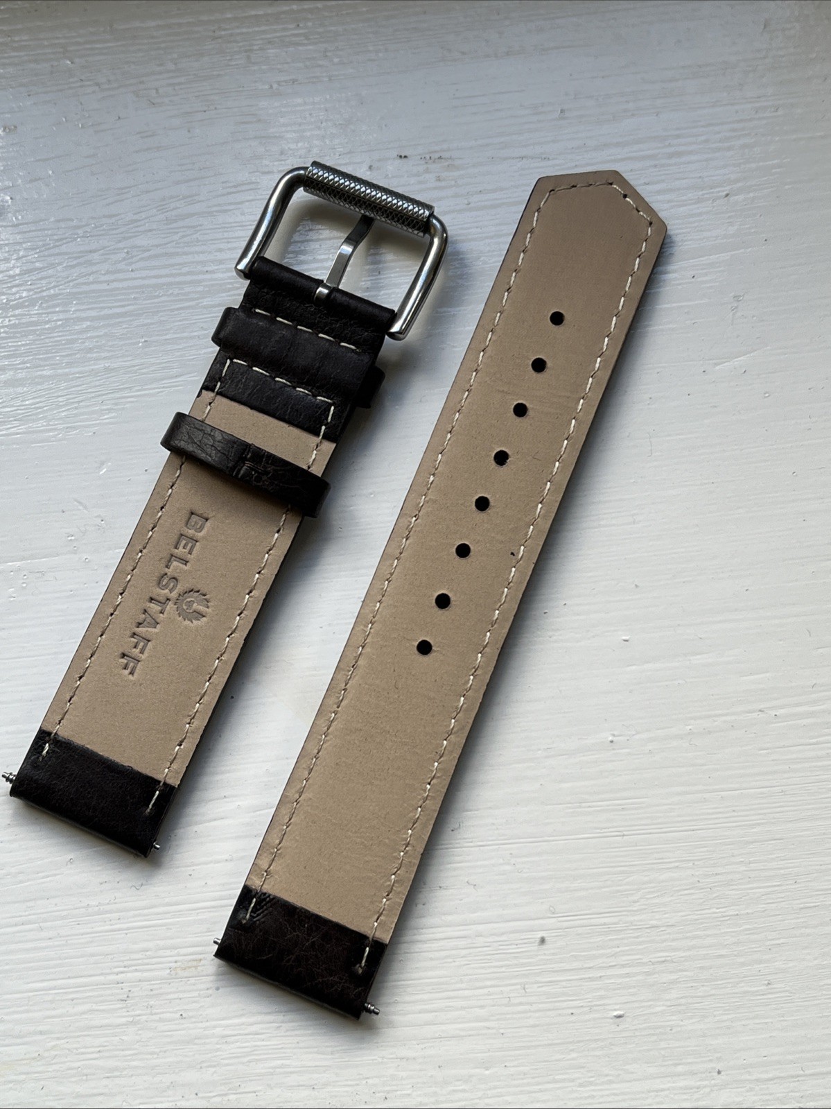 Belstaff Watch Strap Brown 20mm Dispatch Rider And Others