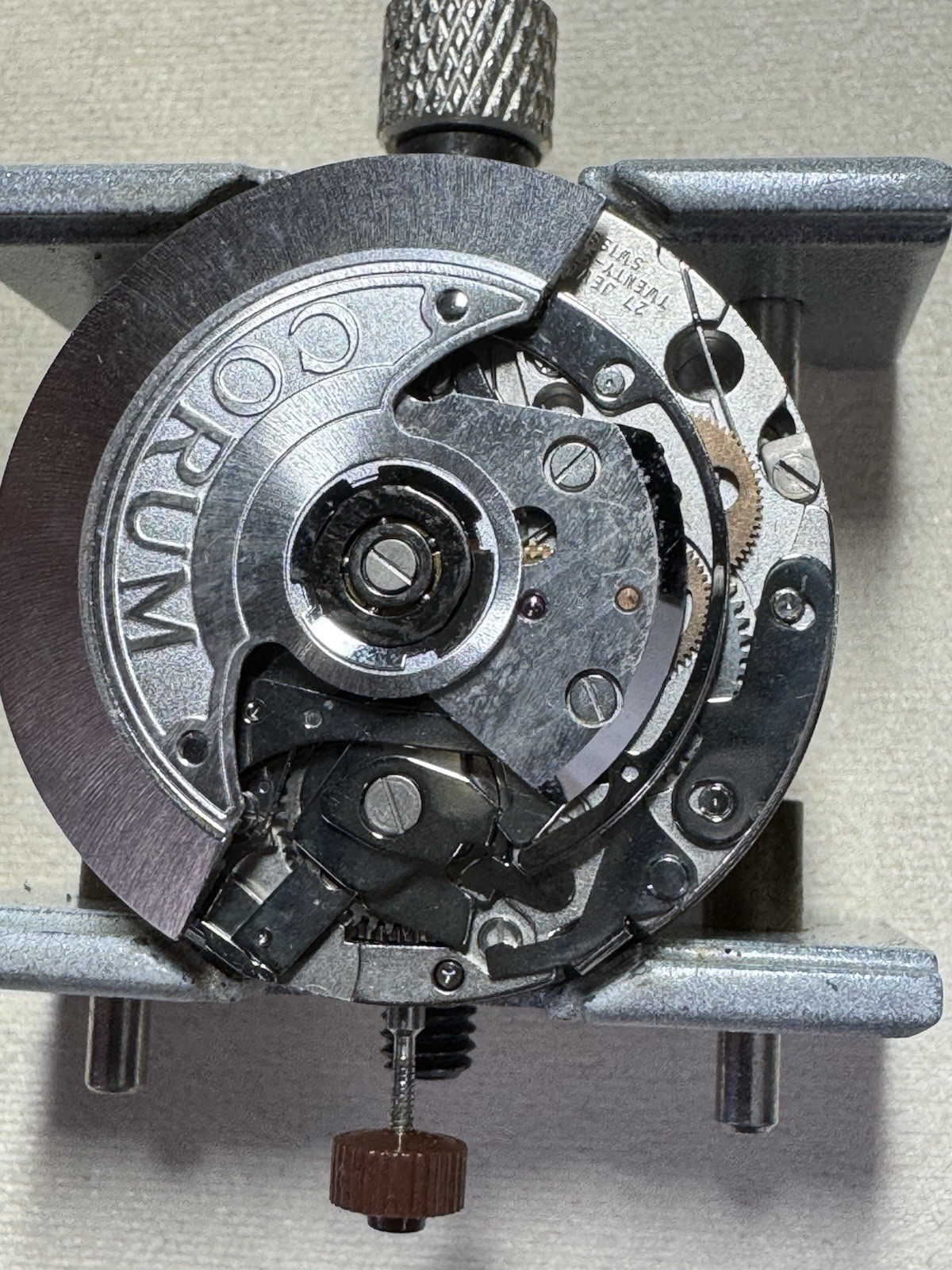 CORUM Admiral Cup Chronograph Automatic Movement and Hands Set. Sold As Is.