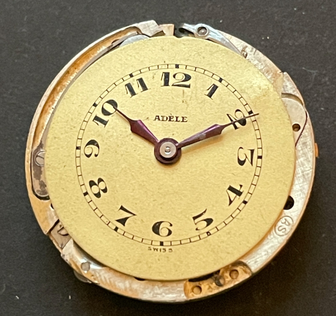 Antique Adele Technos Pendant Watch Movement Parts/Repair 1j Swiss
