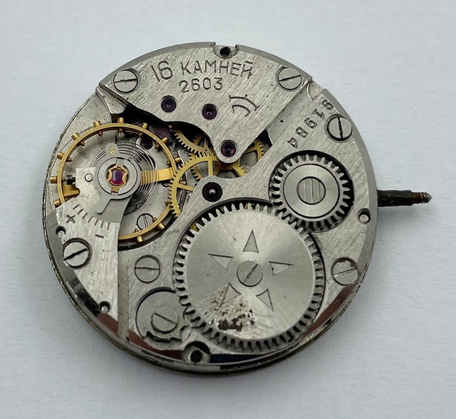 Raketa 2603 16 JEWELS MOVEMENT FOR MEN’S WRISTWATCH 100% working A626