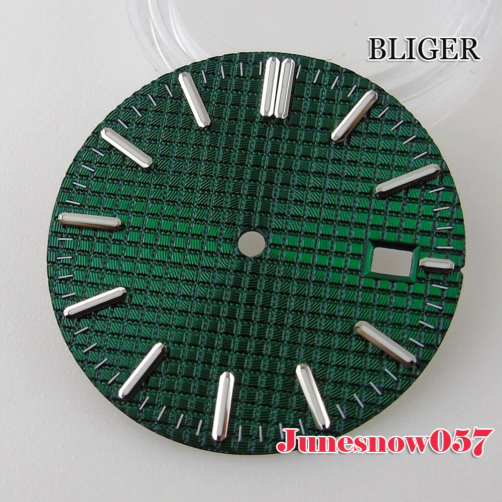 Accessories 31.7mm Watch Black/Blue/Silver/Green Dial With Date Window Fit NH35A
