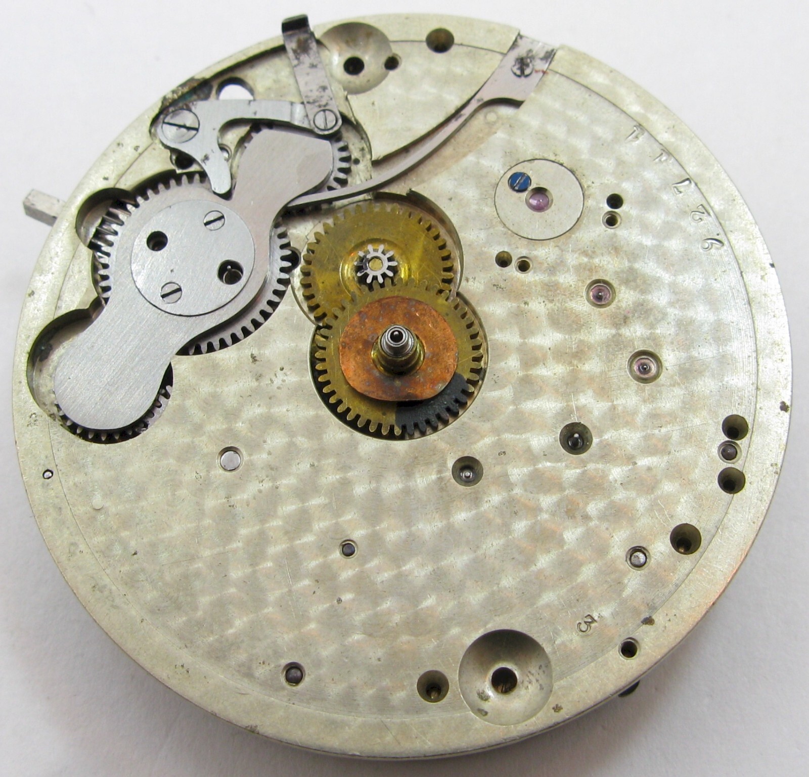 Agassiz Pocket Chronograph watch Movement 92711 for parts … 16s diam. 41.9 mm