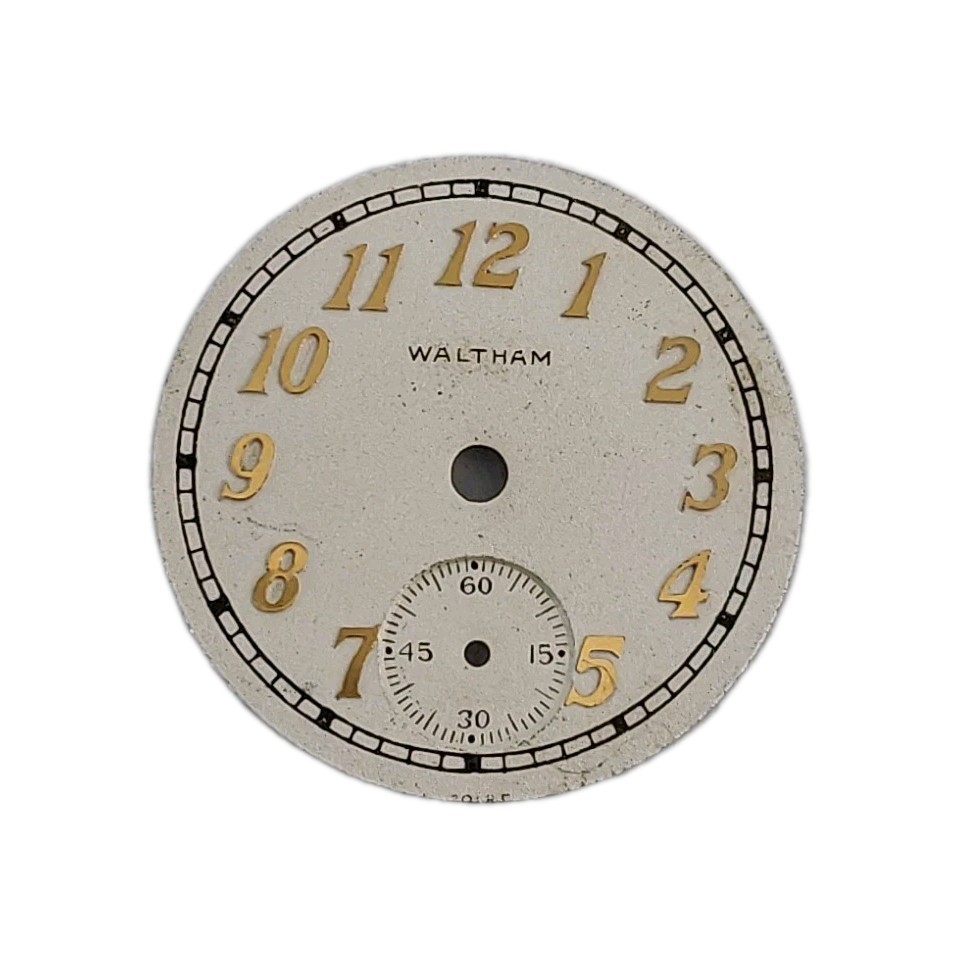 Waltham 19.5mm Metal Watch Dial Only 1573