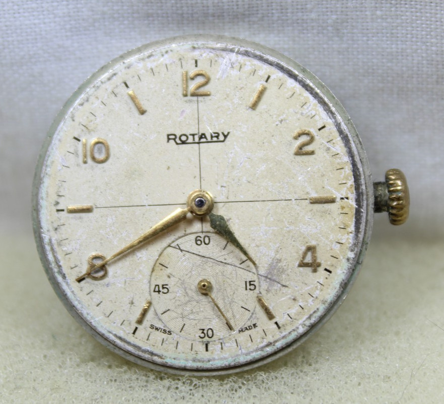 Rotary 15j. Cal. 440 / A53 Swiss Watch Movement Repair/Parts####