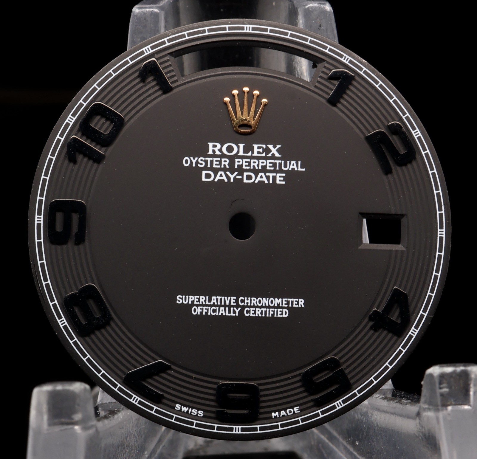 Authentic Rolex Day Date II President 218238 218348 Matt Black Dial #220