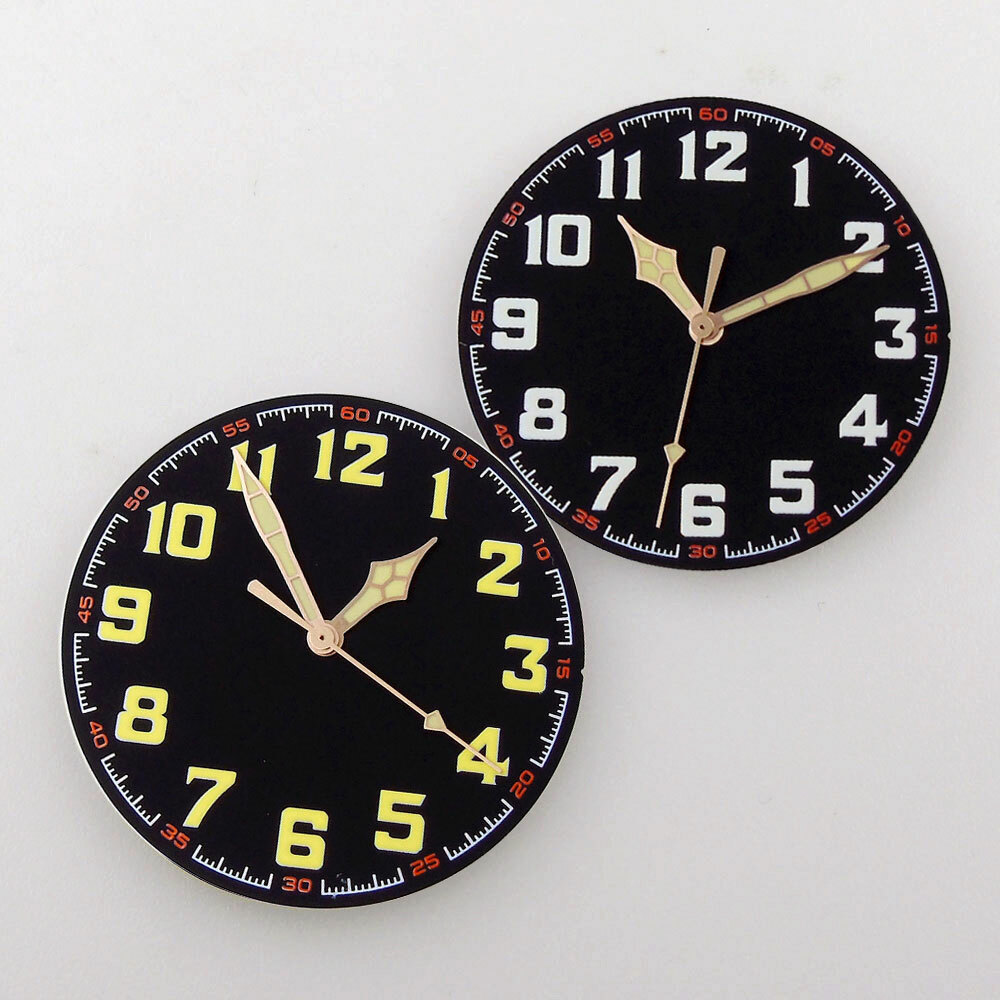 Fit NH35 NH36 ETA 2836 2824 PT5000 Automatic Green Luminous Watch Hands Dial