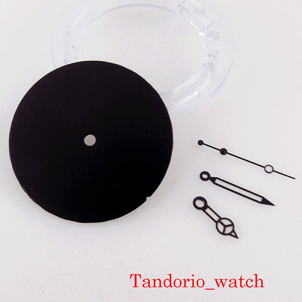 Bliger 29mm Black Sterile No Logo Watch Dial Hand For NH35 MIYOTA 8215 Movement