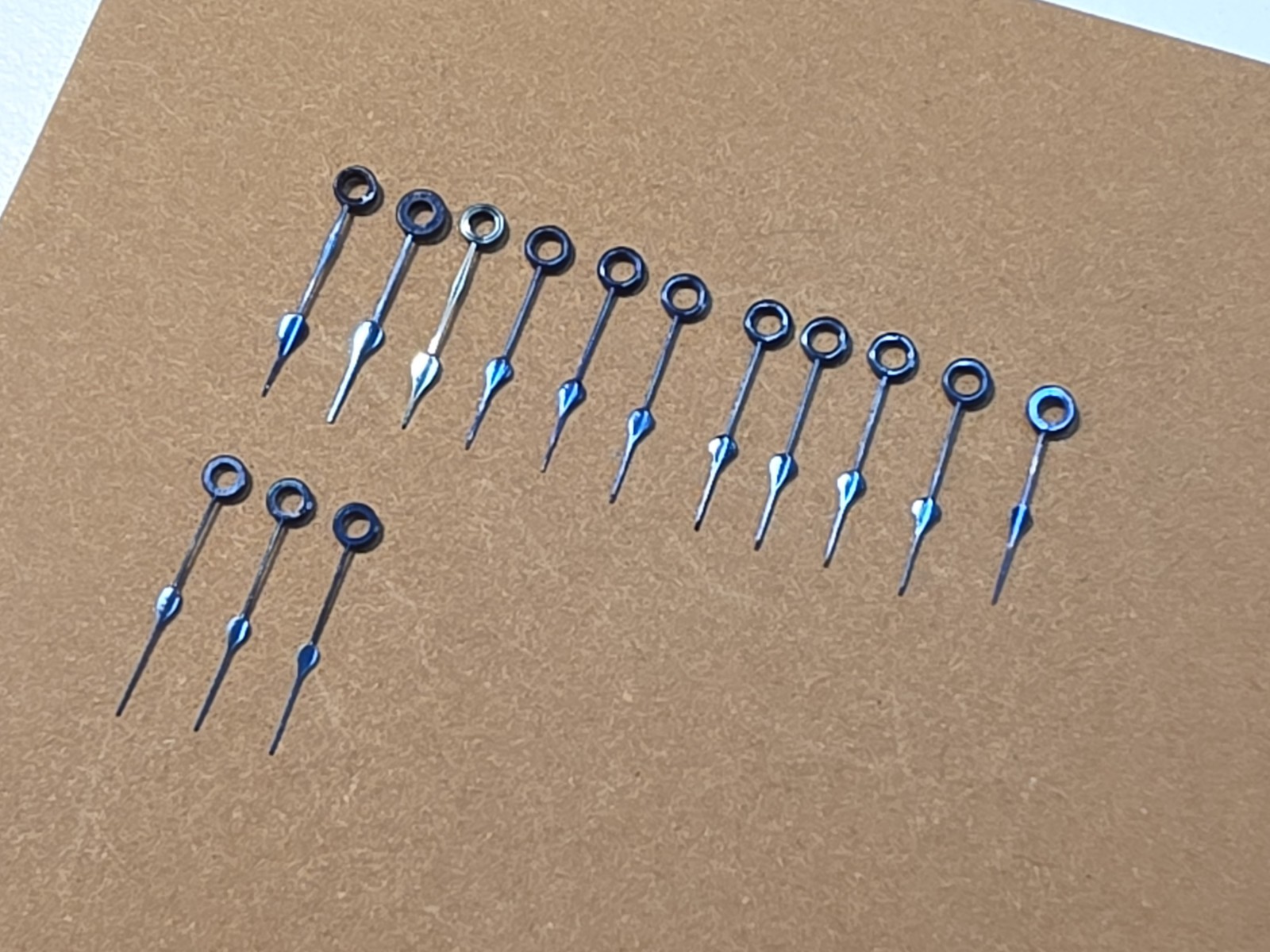 Lot Of 14 Mixed NOS Waltham 12s Pocket Watch Blue Spade Hour Hands