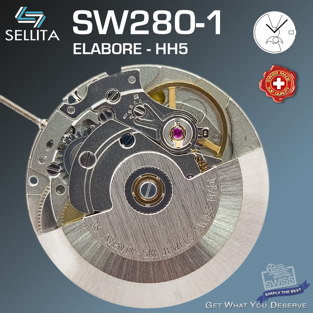 MOVEMENT AUTOMATIC SELLITA SW280-1, MOONPHASE