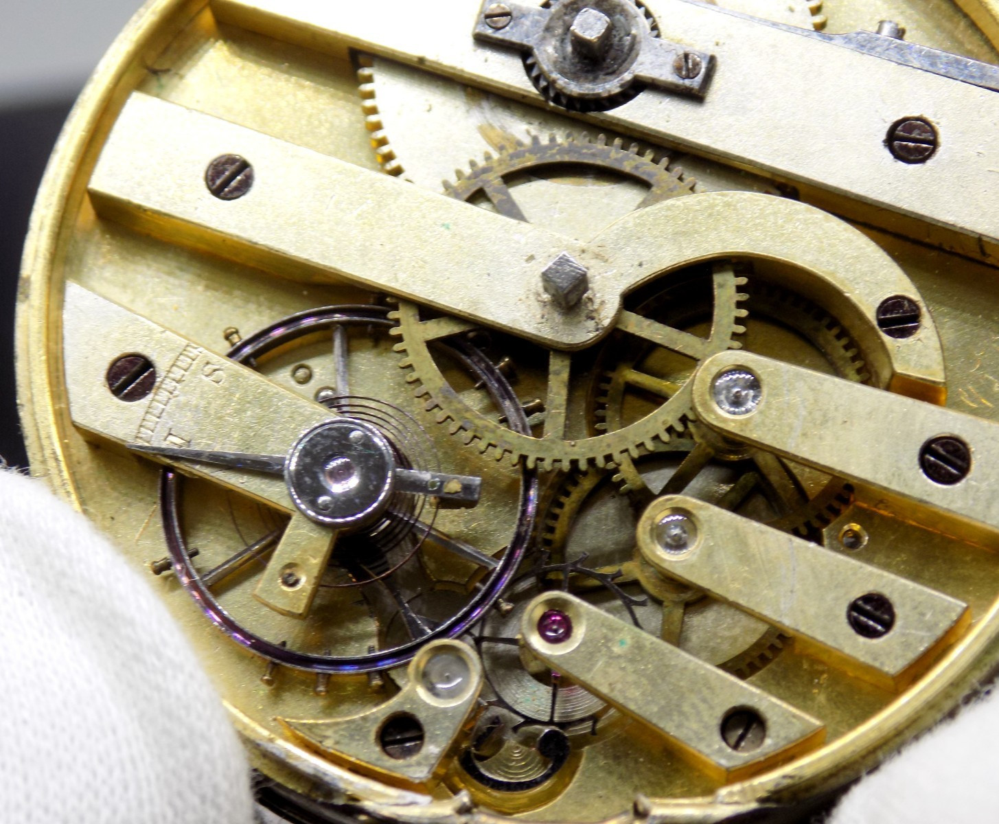 1848 MJ Tobias Liverpool Grade? Model? Pocket 13J Watch Movement w/ Key