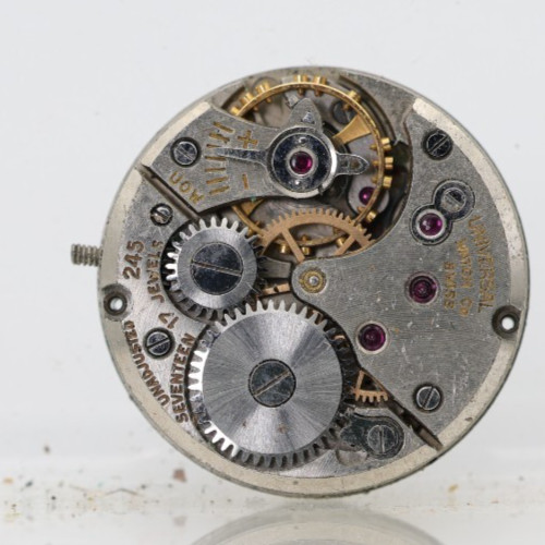 UNIVERSAL GENEVE cal. 245, 17j WRIST WATCH MOVEMENT FOR REPAIR (NB)