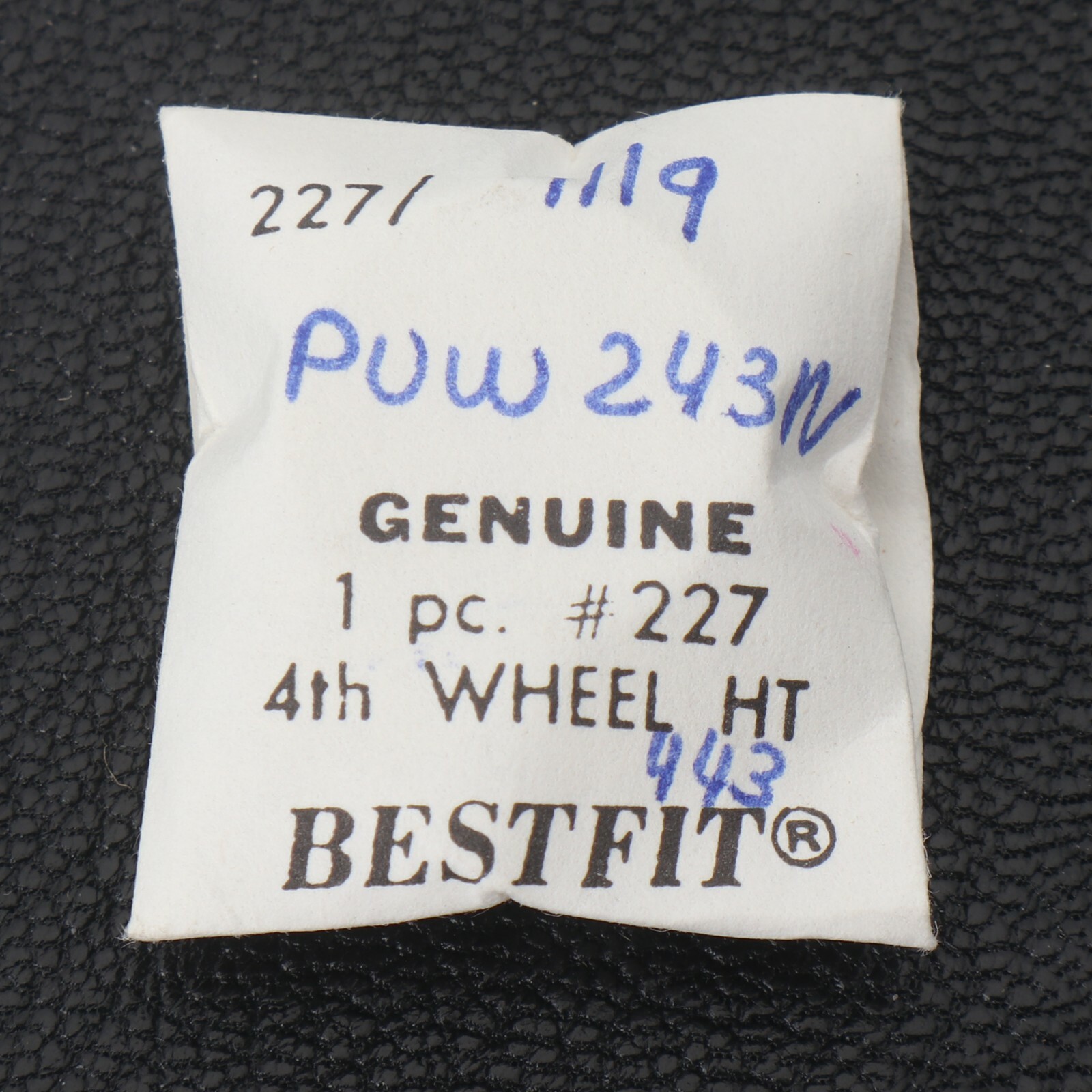 Genuine 243N Fourth Wheel Watch Part 30.027 New Old Stock (G5D10)