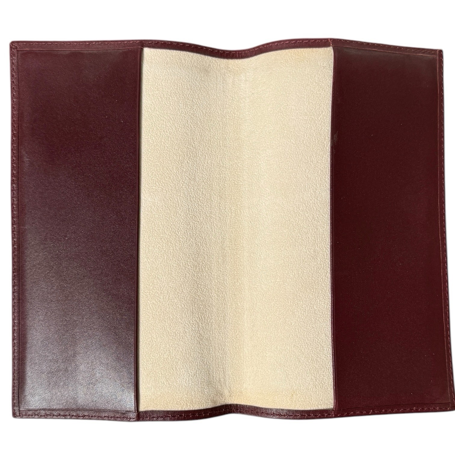 Patel Philippe Burgundy Leather Watch Document Travel Passport Holder Case 8 x 6
