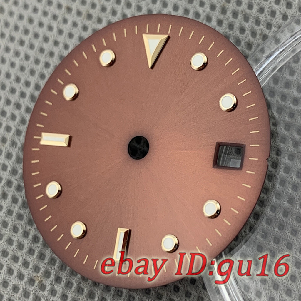 28.5mm Brown watch Dial Fit ETA 2836/2824 Miyota 8215 821A mingzhu DG2813 3804