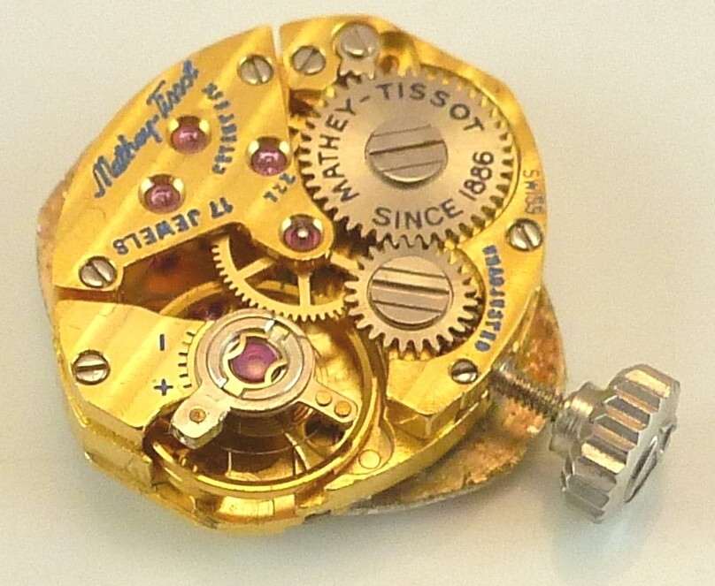 Mathey Tissot 722 Mechanical Wristwatch Movement – Parts / Repair