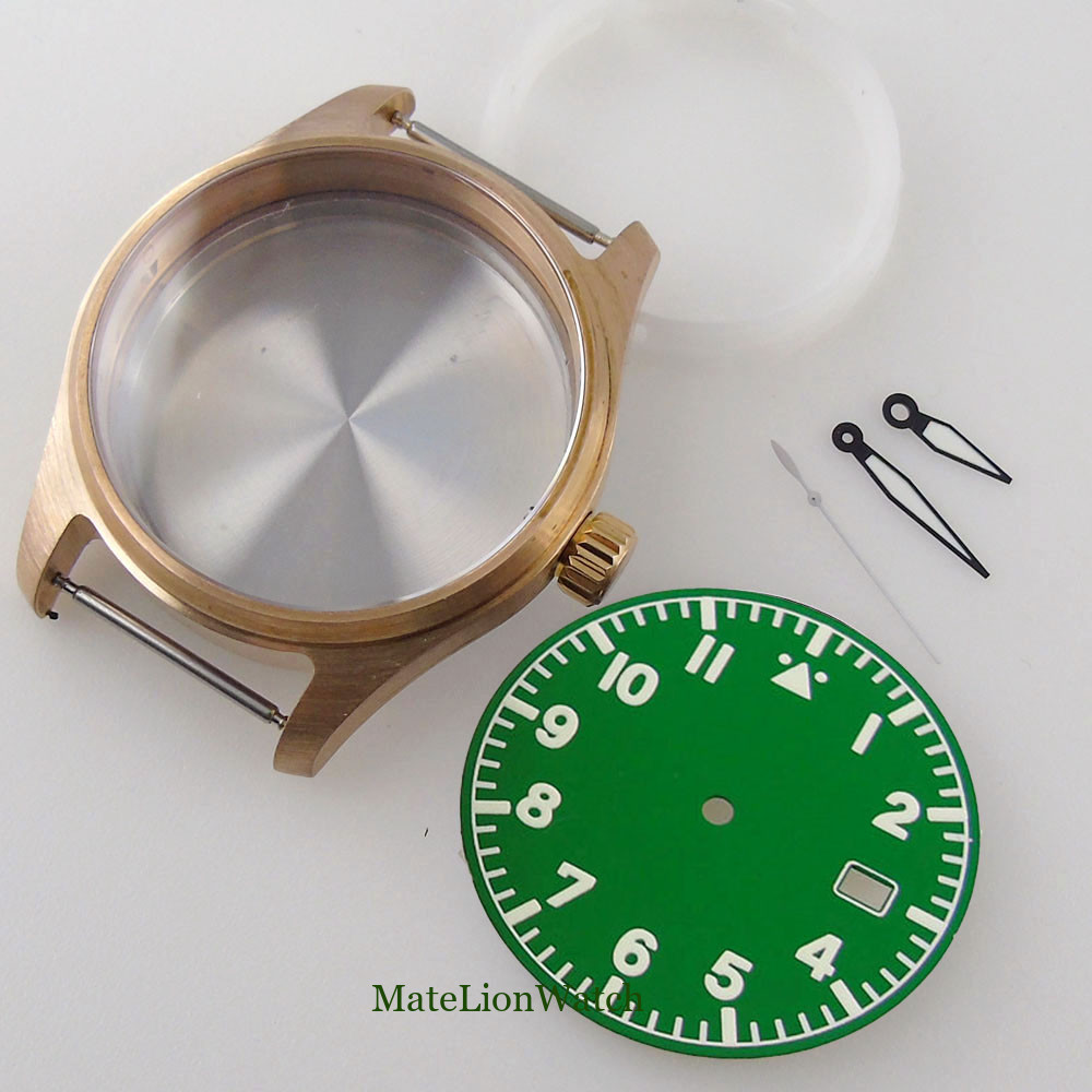 20ATM Solid Bronze Diver Watch Case 39mm Fit NH35 Sapphire Crystal Dial+Hands