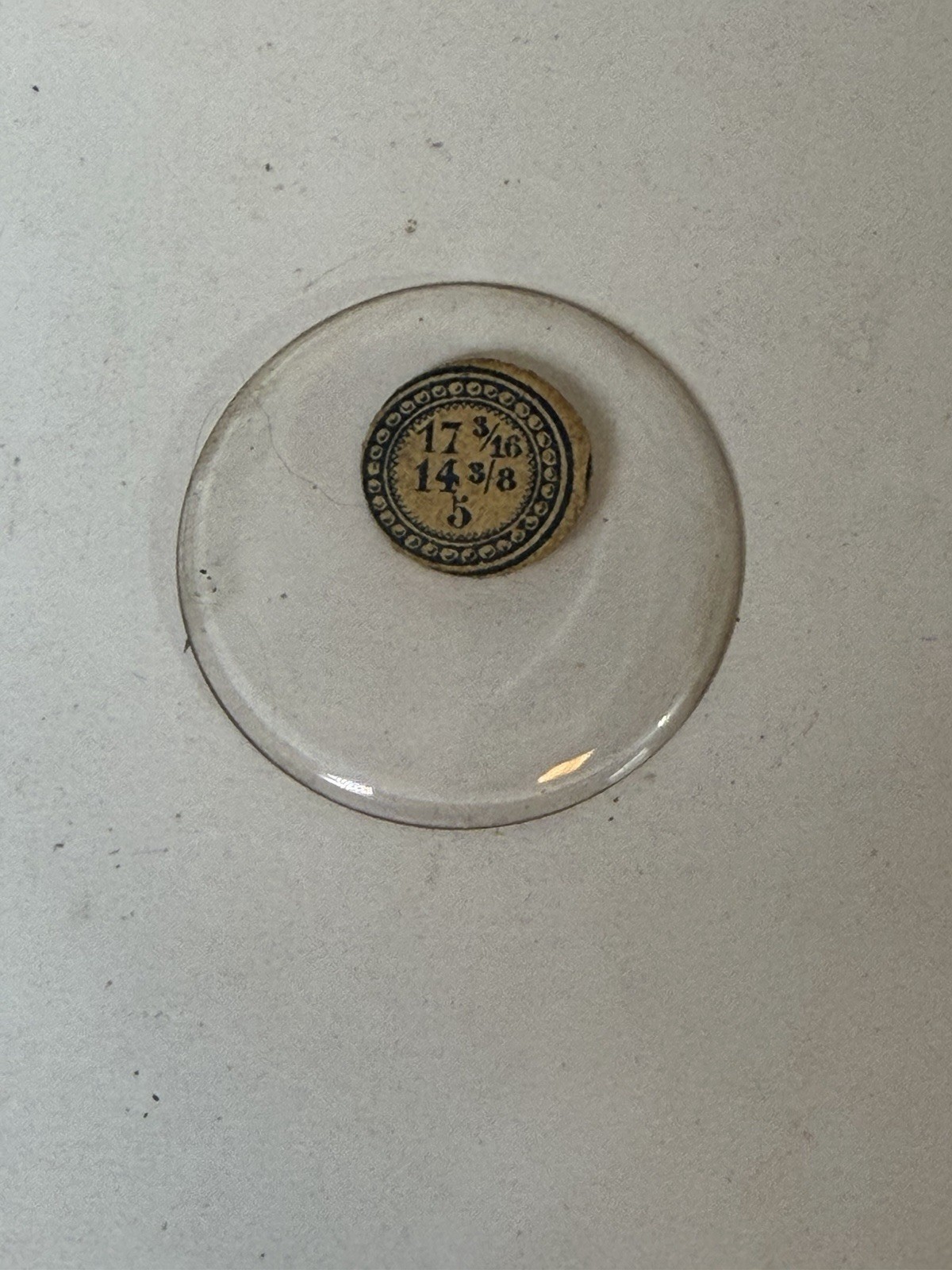 Vintage Ligne Watch Glass / Crystal 17 3/16 – 14 3/8 -5 NOS
