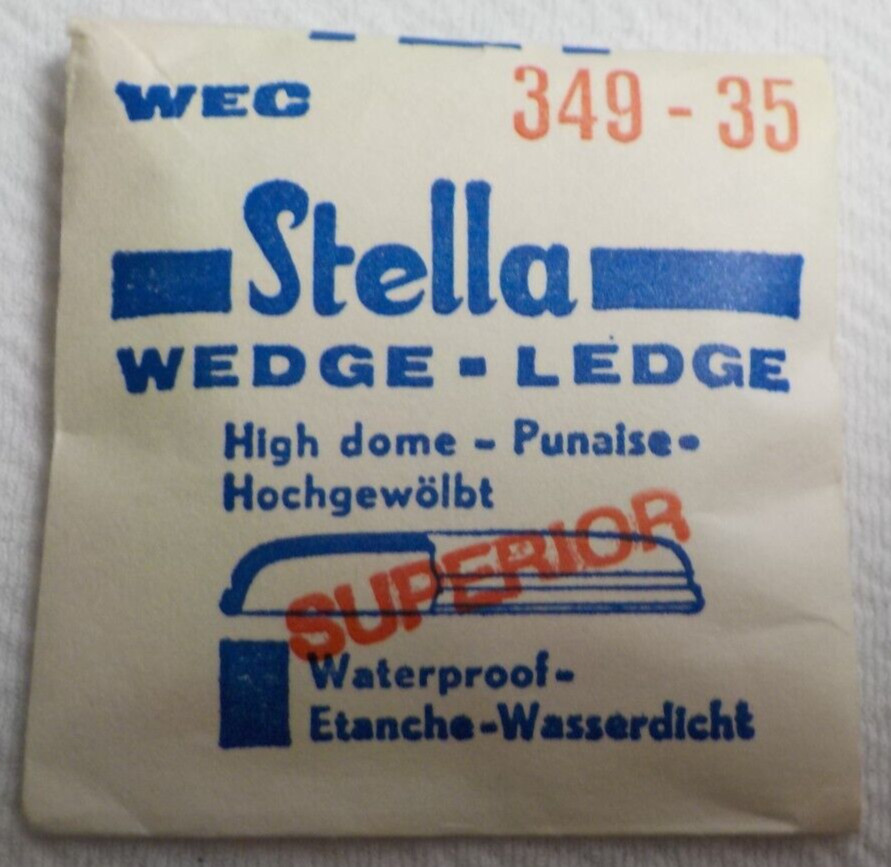 STELLA ROUND WATCH CRYSTAL WATCHMAKER REPLACEMENT PART 349 35 WEC #212