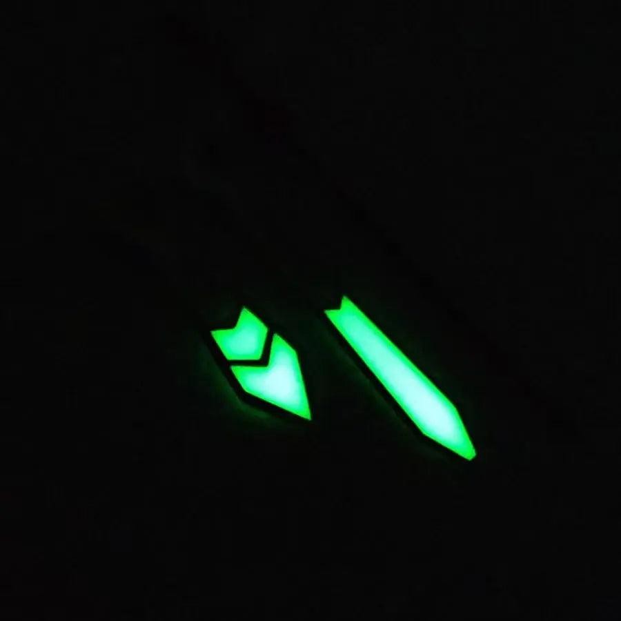 15mm C3 Strong Green Lume Silver Second Watch Hands Suitable NH35 NH36 4R