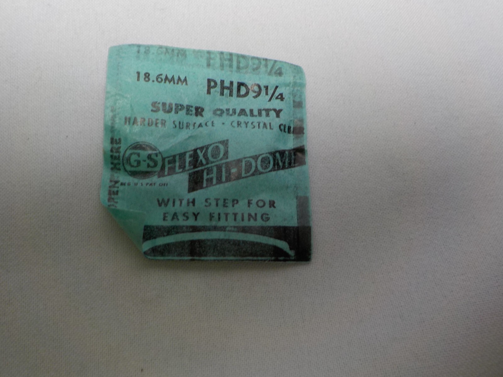 GS FLEXO HI DOME WATCH CRYSTAL REPLACEMENT PART 18.6 MM WATCHMAKER PHD9 1/4 #105