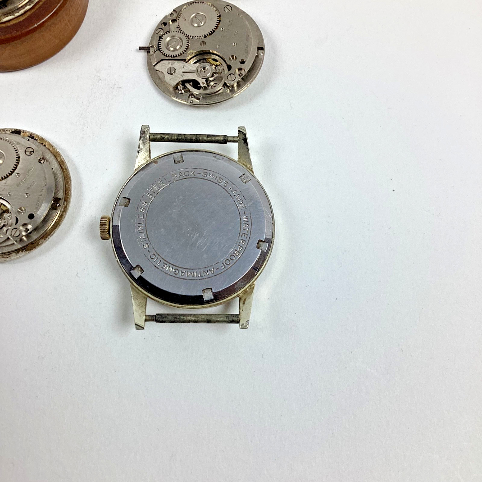 Lot Carlisle Henriline Watch Co Ebosa EB65 Swiss 1 Runs Spare Part Repair READ