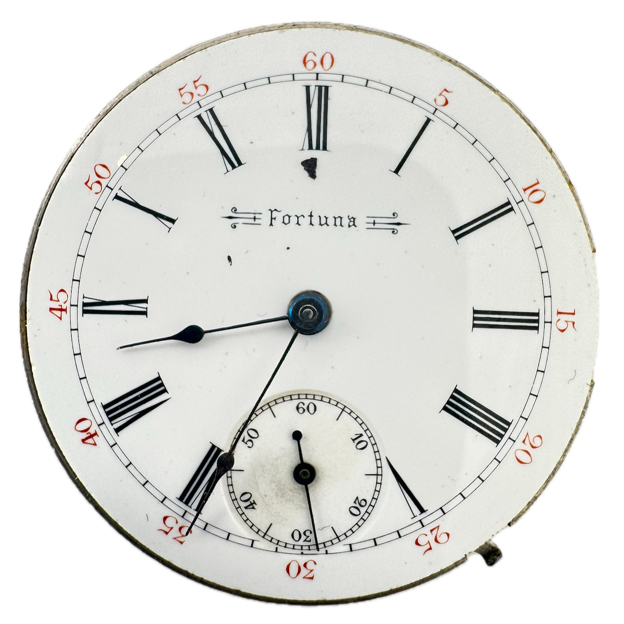 Antique 6s 1902 Trenton Fortuna Mechanical Hunter Pocket Watch Movement 300 USA
