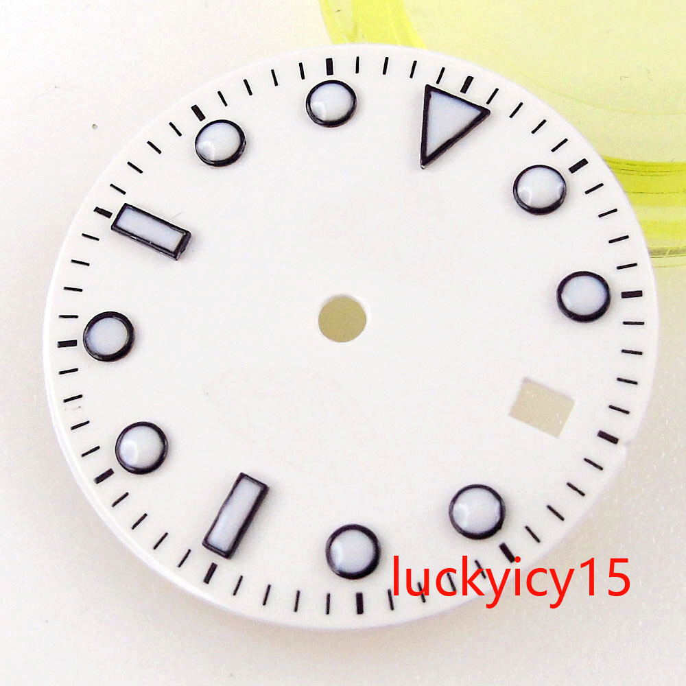 Fit Mingzhu 3804 NH34A GMT Automatic Movement Men’s Watch Case 29MM White Dial