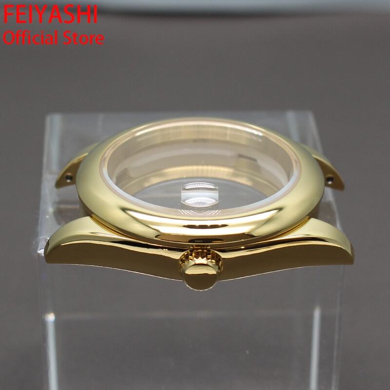 36mm stainless steel nh35 Watch Case Cyclops Sapphire Glass For Seiko nh36 nh38