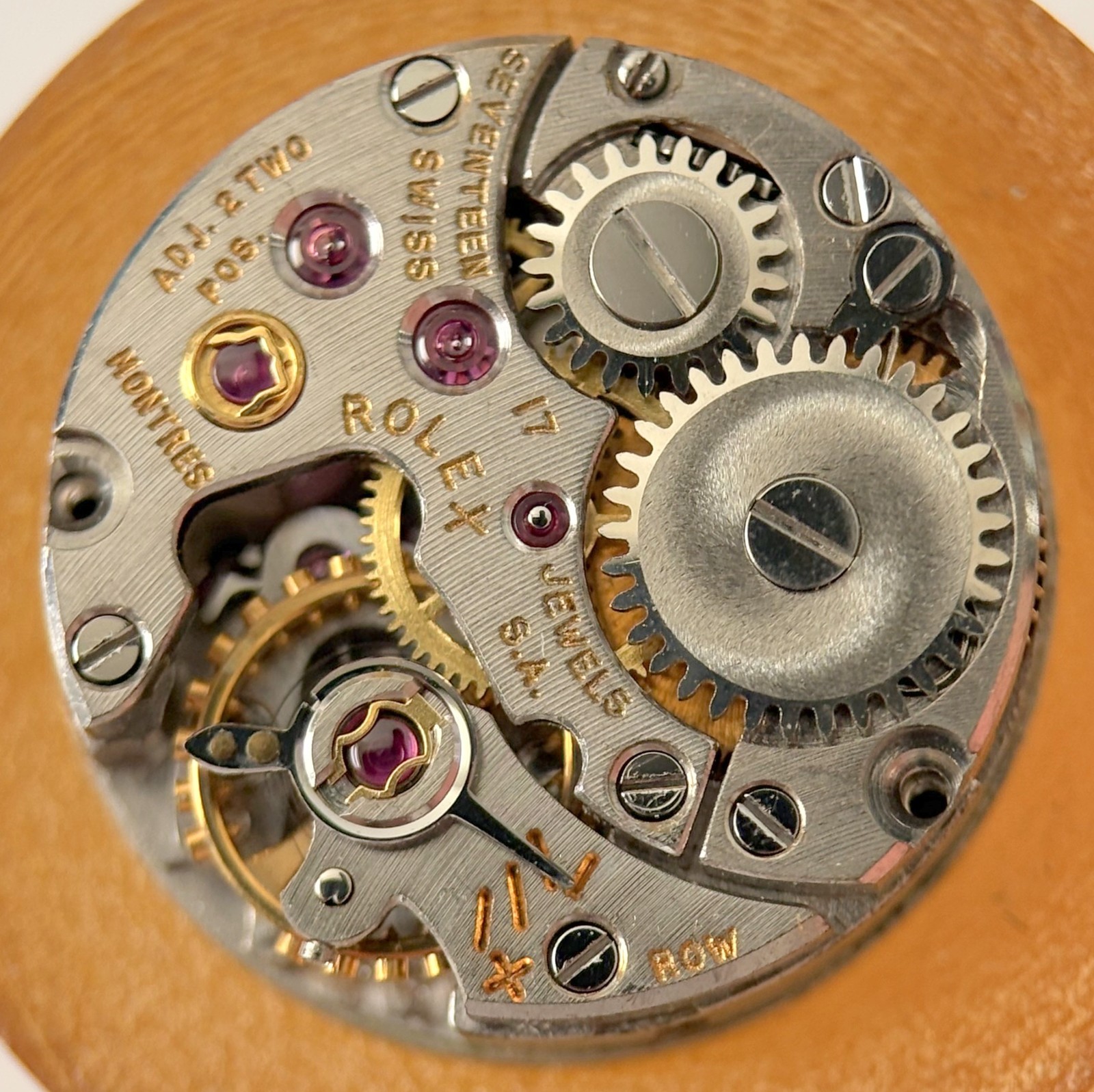 Rolex Cal 1401 1400 Ladies Watch Parts Movement Fork Wheel Spring Bridge