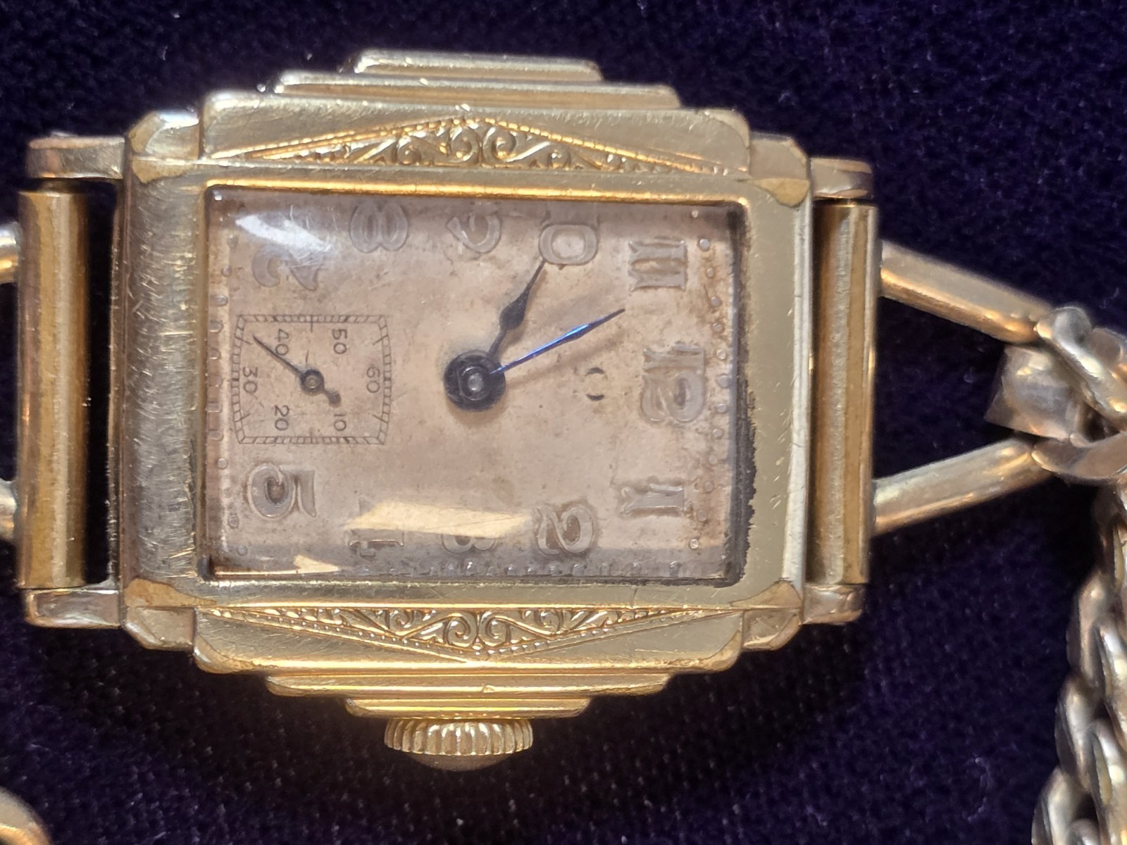 Vintage Omega Art Deco 15J Manual Watch Parts Repair Balance Staff Broken