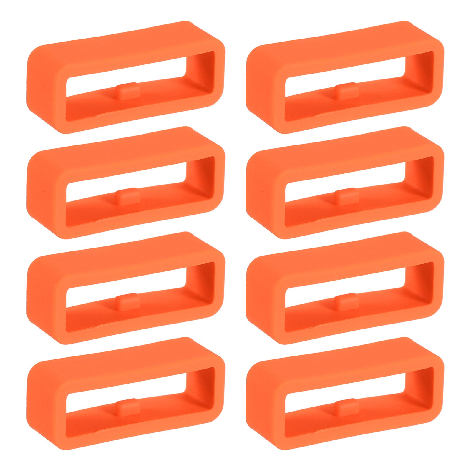 8 Pcs Watch Band Holder Loop, 20mm Universal Watch Replacement Band, Orange