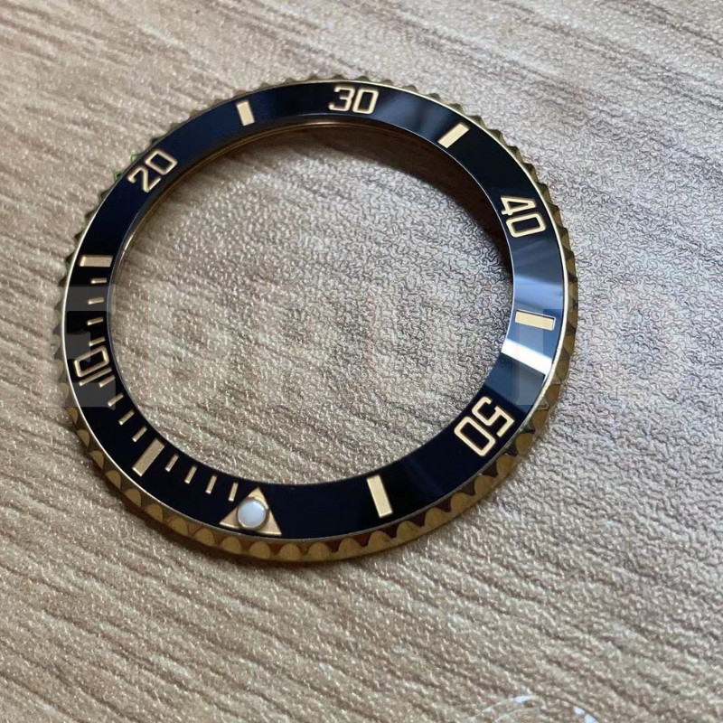 Replacement Watch Bezel Insert Fits Rolex Submariner 40mm 116613LN Black/Gold