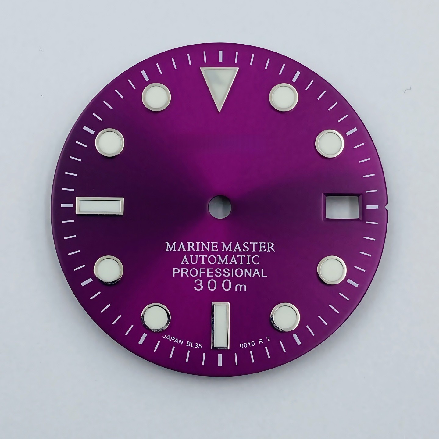 28.5mm Sun Pattern Watch Dial Green Luminous For Nh35 Nh36 Movement Watch Parts