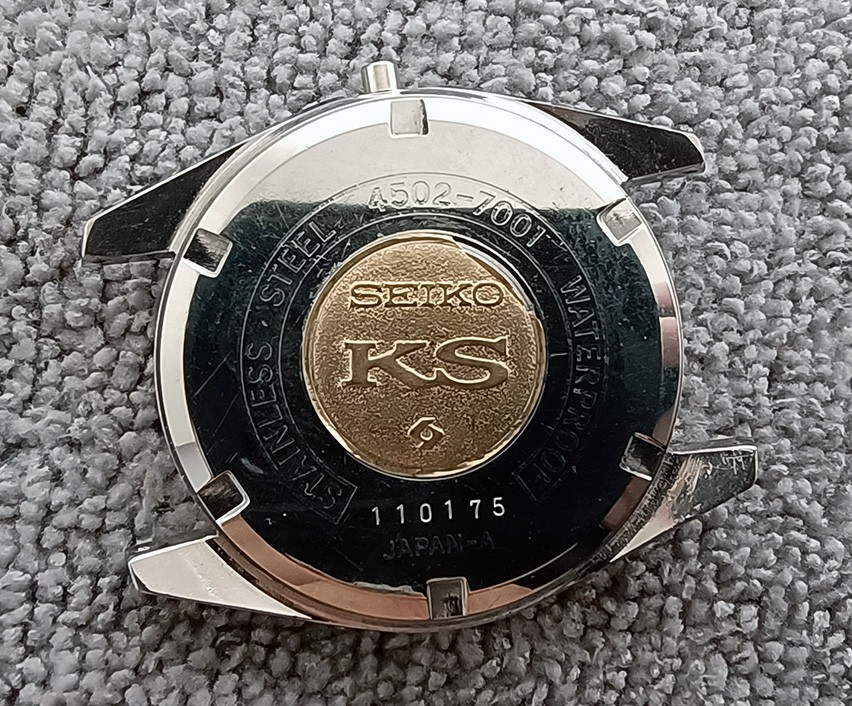 RARE GENUINE USED CASE + DIAL SEIKO KS KING SEIKO 4502-7001 AS-IS FOR PARTS